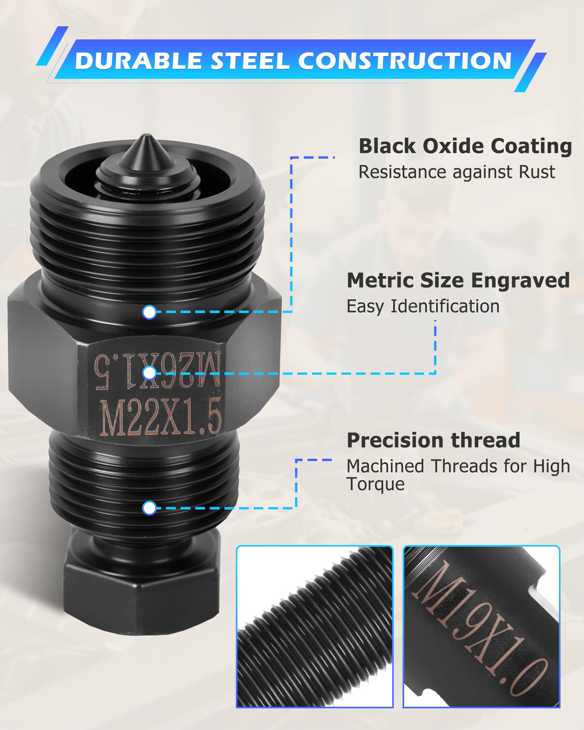 DAYUAN Extracteur de volant d'inertie de moto compatible avec Yamaha, Kawasaki, Honda, Suzuki, lot de 10 pièces avec étui