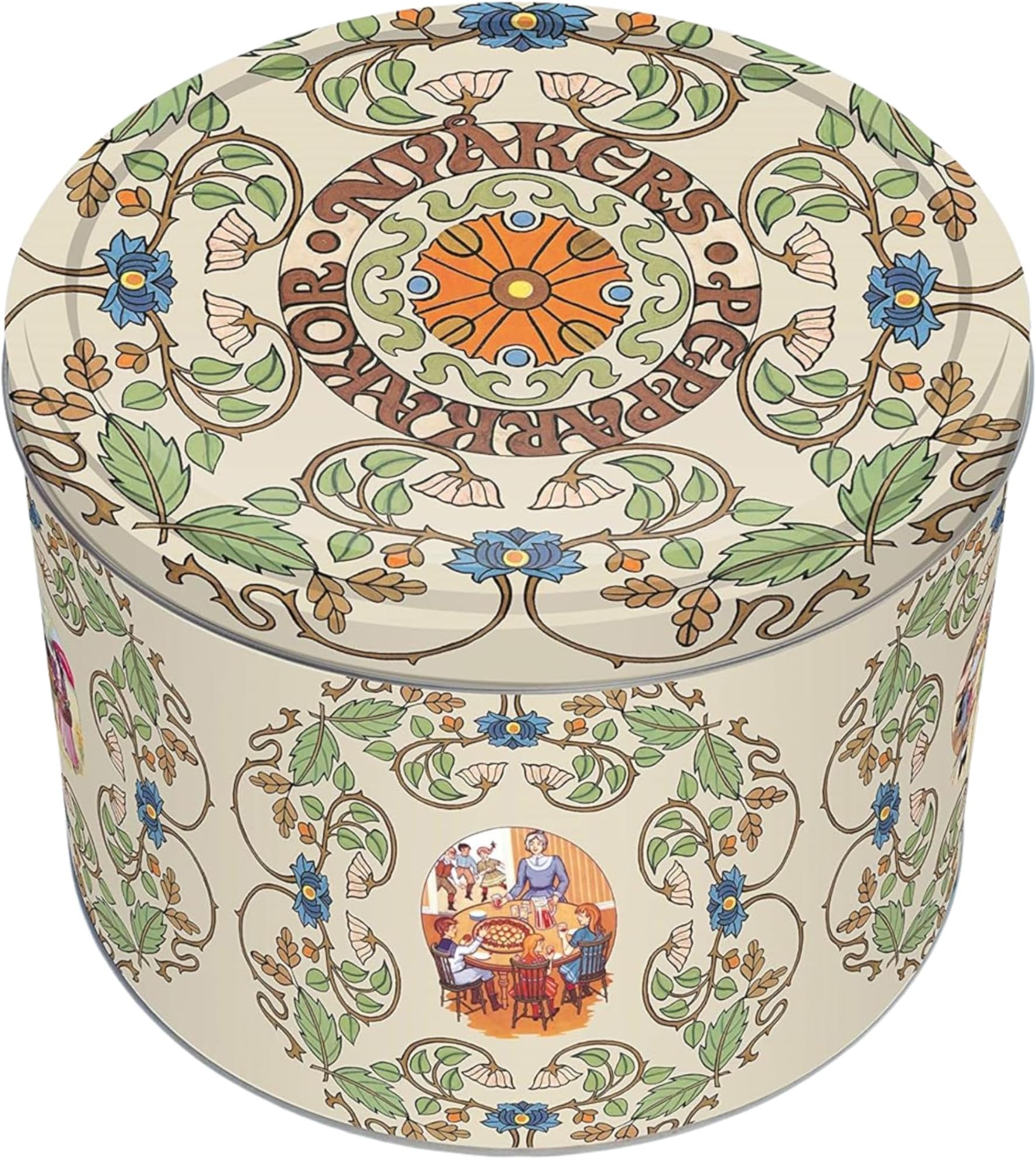 Ginger Snaps Cookies, Original, Authentic Swedish Gingerbread, Blend of Ginger, Clove, Cinnamon, Vegan, Botanical Mailing Tin, 26.4 Oz