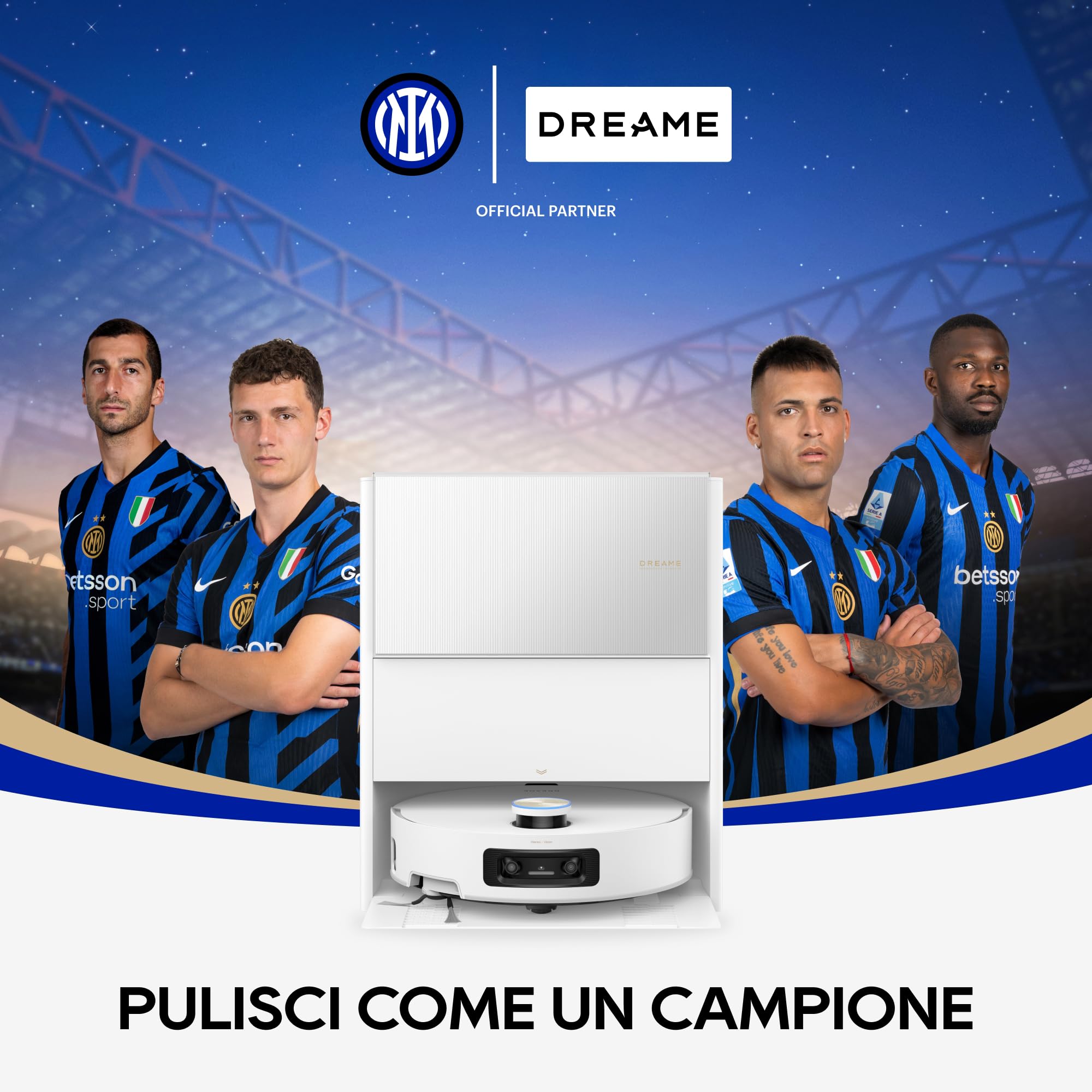 DREAME Aqua10 Ultra Roller Complete Robot Aspirapolvere, Autopulizia Rullo, Supera Ostacoli da 8cm, Auto-Svuotamento, Aspirazione 30.000 Pa, Evita Oltre 240 Oggetti, Controllo Vocale Intelligente