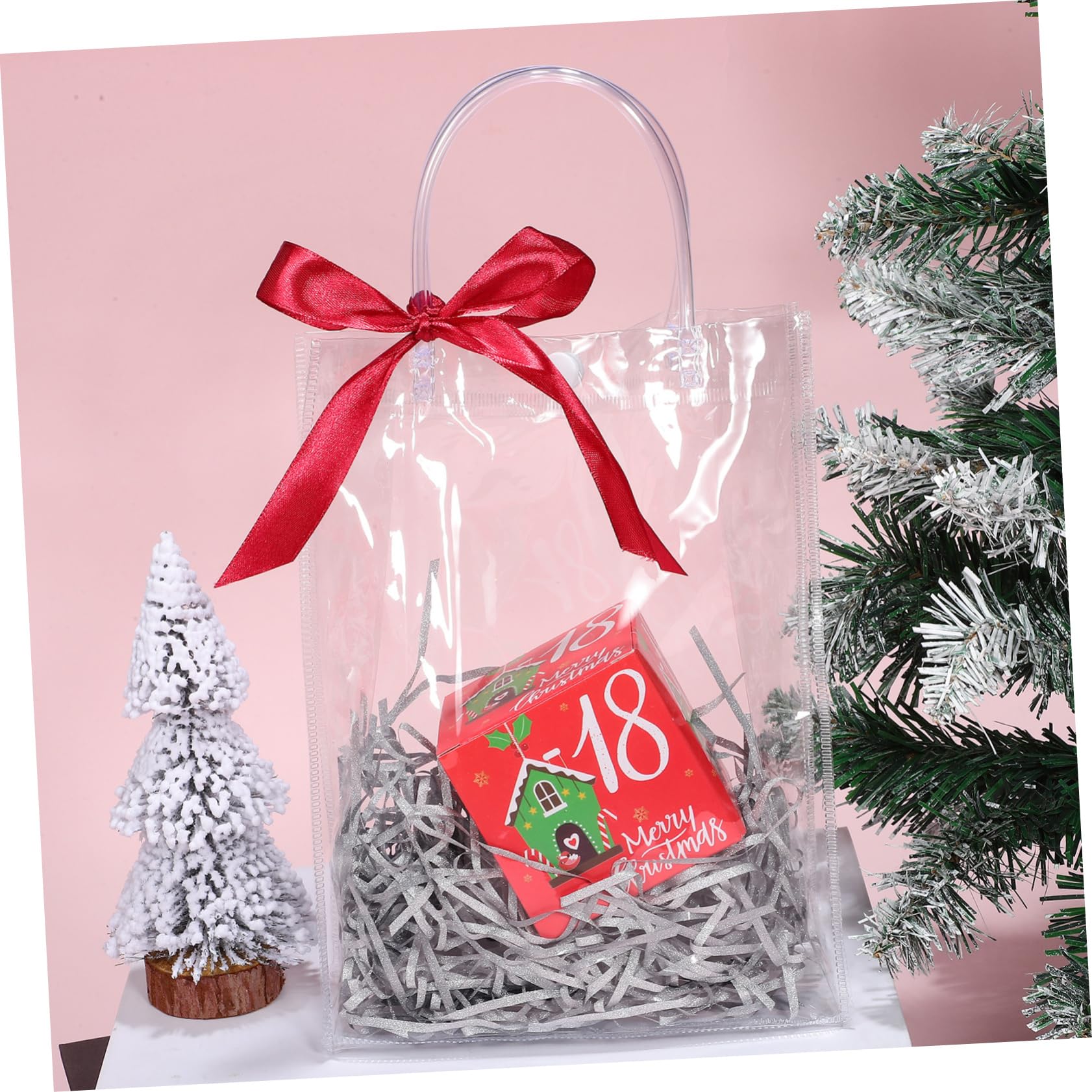 SEWOART De Fête En Plastique Avec Poignées 25 Sachets Coniques Pour Bonbons Pour Articles De Taille Moyenne Et Petite