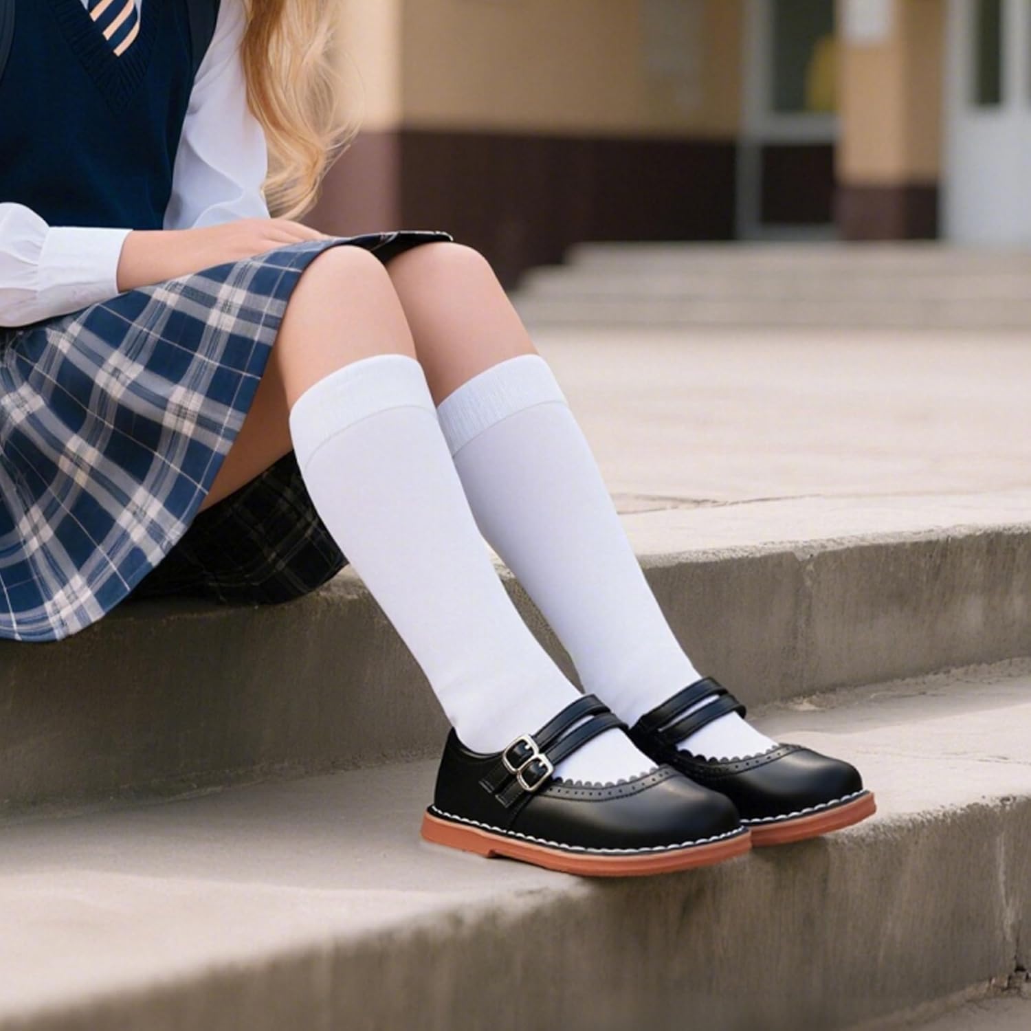 Felix & Flora Toddler Little Girl Mary Jane Dress Shoes - Ballet Flats for Easter Flower Girl Party School Shoes. - Image 3