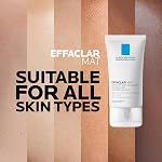 La Roche Posay Face Moisturizer for Oily, Acne-Prone Skin, Effaclar Mat Daily Face Cream, Anti-Shine & Pore Minimizer, Oil-Free, Recommended by Dermatologists, Travel Size, 40ml