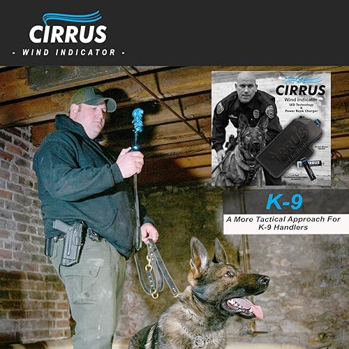 Miniatura 11 de Cirrus Indicador de viento - K9 Indicador de humo de entrenamiento de aroma para perros con linterna LED y banco de energía - Detector recargable