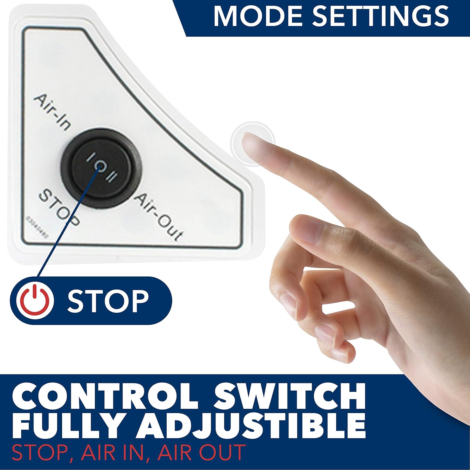 14" x 14" RV Roof Vent Fan 12V Manual Riser Reversible Manual Lift with Smoked Lid