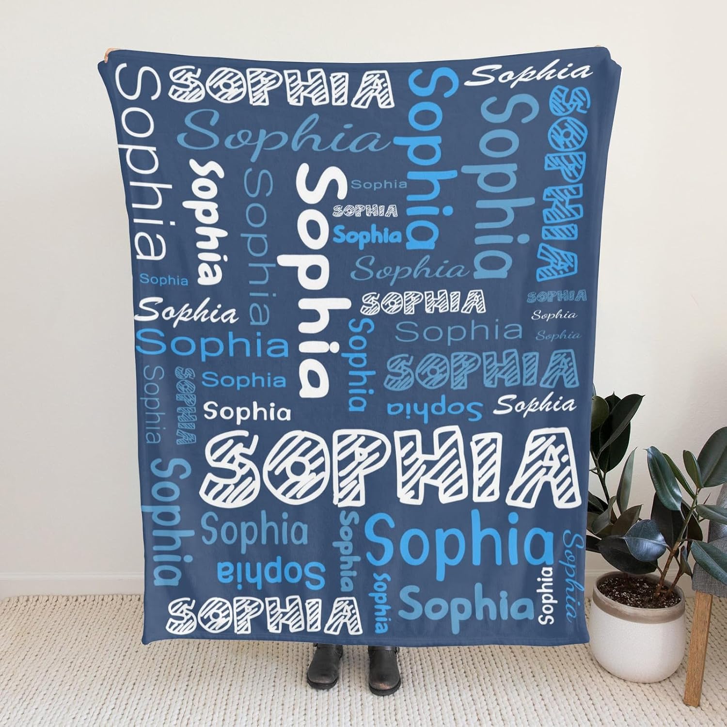 Personalized Baby Blanket, Custom Baby Blanket with Name, Custom Baby Blanket Gifts, Customize Baby Blanket for Baby Girl or Boy, Best Gift for Baby, Newborn, New Mom
