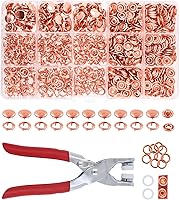 Vista 17 de Kit de botón de presión de metal Mandala Crafts - Botones a presión y herramienta de cierre a presión - Cierres coloridos de 9.5mm para coser, ropa