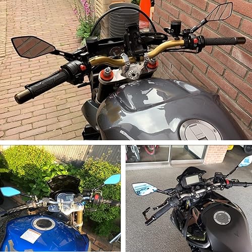 Miniatura 3 de Espejo retrovisor para motocicleta Yamaha XT660 XT660R XT660X XT660Z TENERE 2004-2017 Espejo retrovisor azul antirreflejos espejos laterales