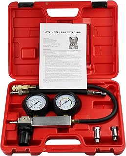 HFS(R) Cylinder Leak Detector,Engine Compression Diagnosis Test Kit,Cylinder Leakage Leakdown Leak Detector Engine Compression Tester for Piston Ring, Valve, Head Gasket