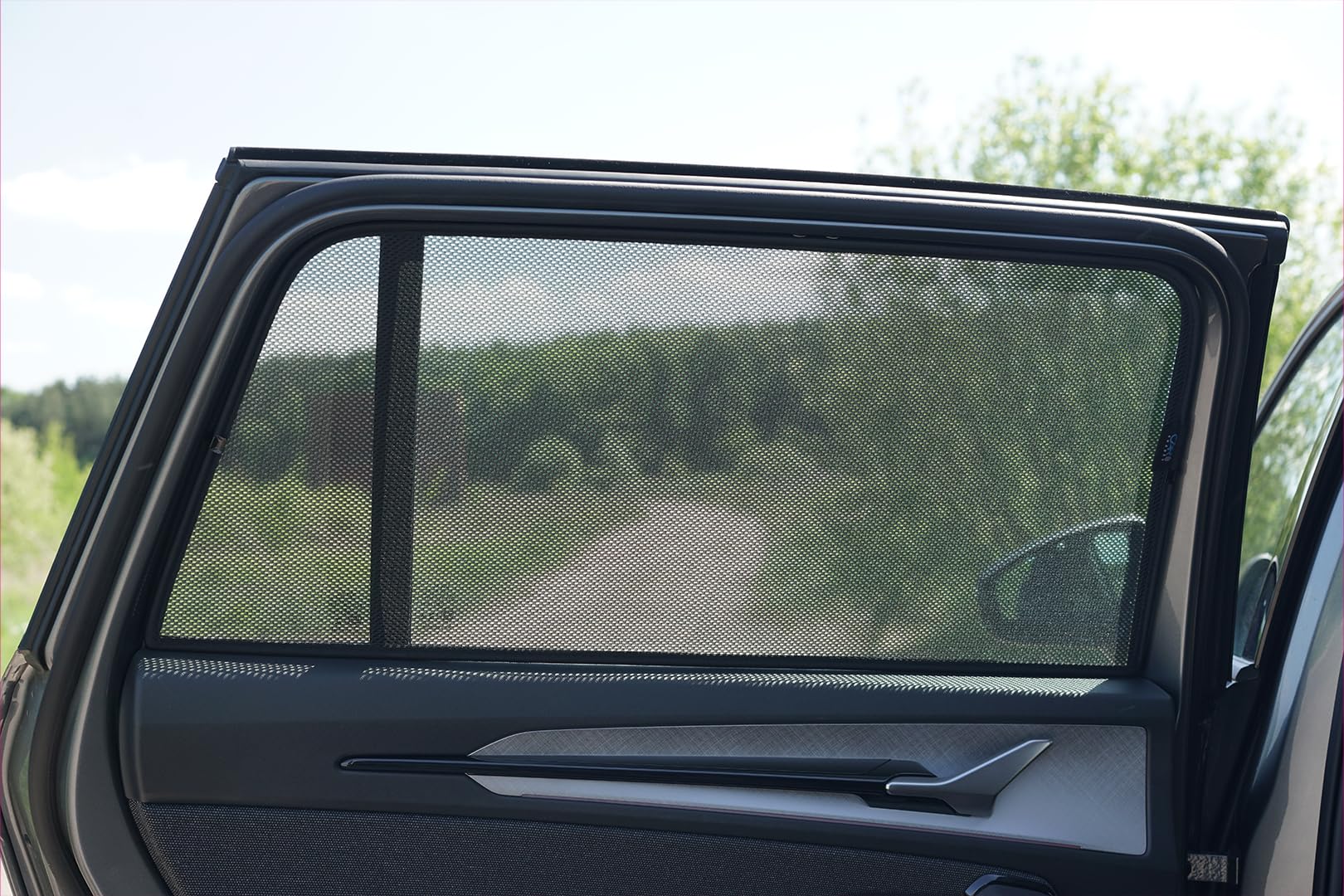 Juego de Car Shades Compatible con Skoda Kodiaq II (PS7) 2024- (6-Partes) cortinillas Parasol a Medida