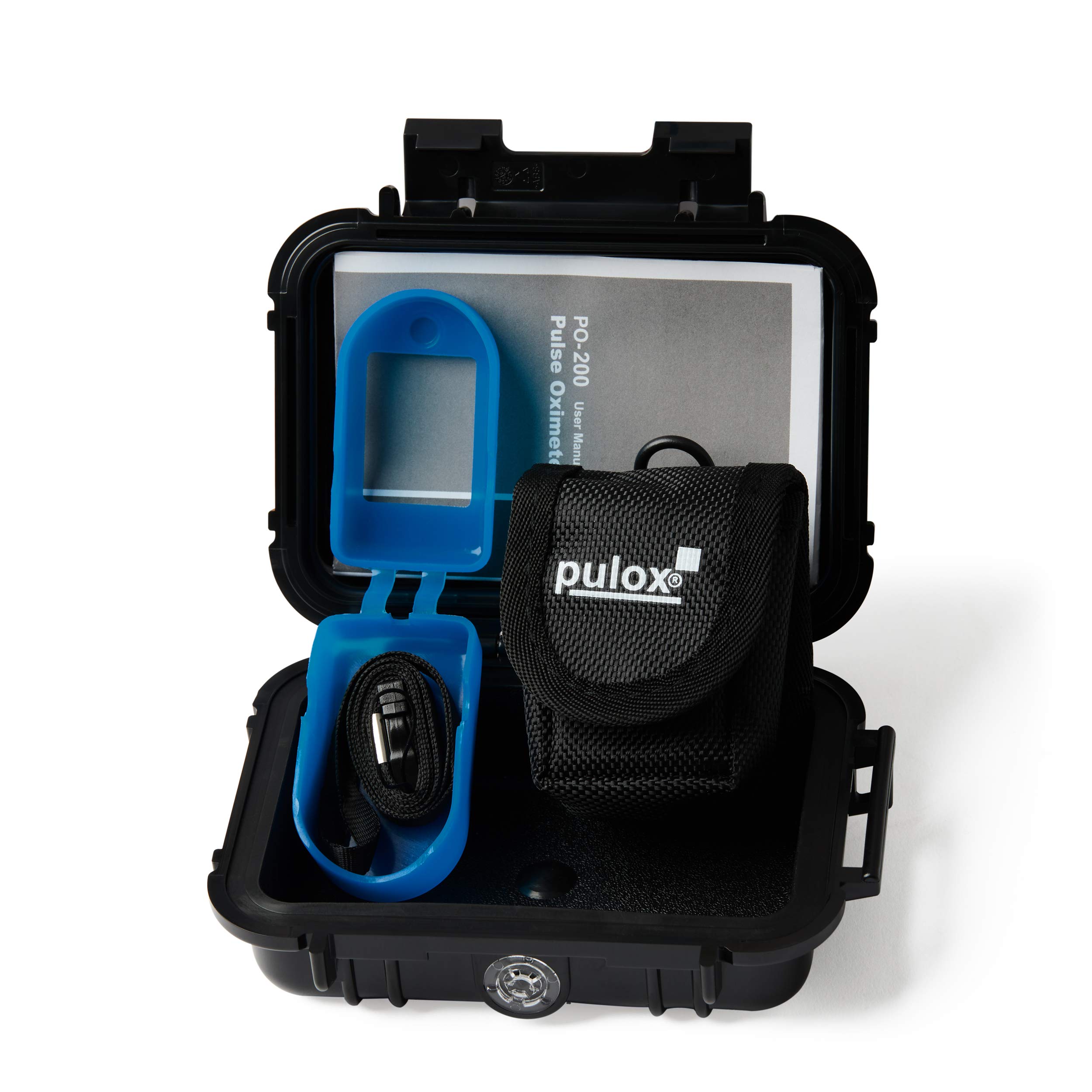 Pulsoximeter PULOX PO-200 mit LCD-Anzeige inkl. Zubehör (Packung mit 2)