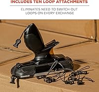 Vista 7 de Ergodyne Squids 3137 - Arnés acolchado para escáner de código de barras, estilo cabestrillo, cordón de anclaje para escáneres de código de barras