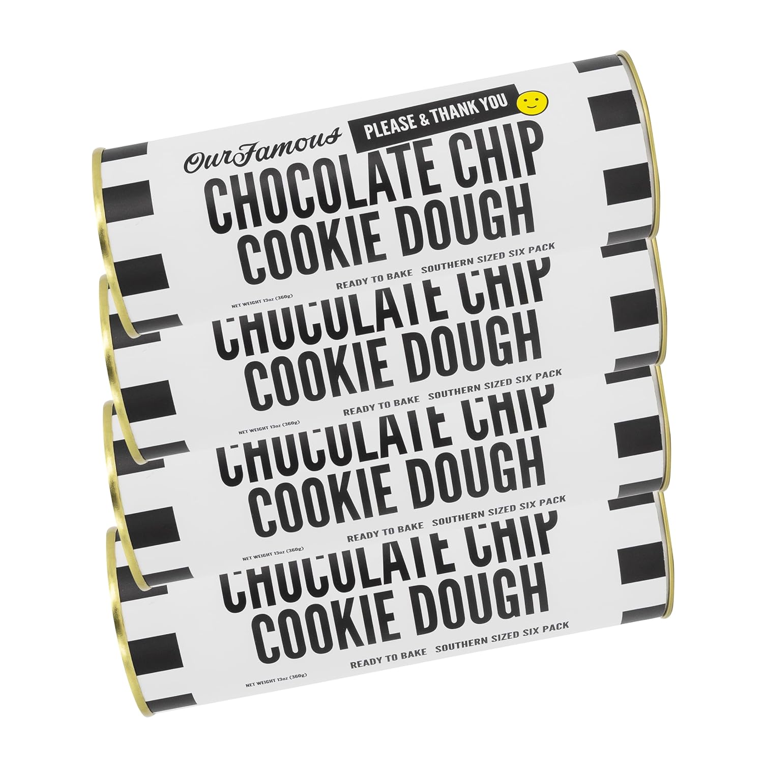 Please & Thank You Chocolate Chip Cookie Dough — 2 DOZEN of OUR FAMOUS, award winning, ready-to-bake gourmet chocolate chip cookies.