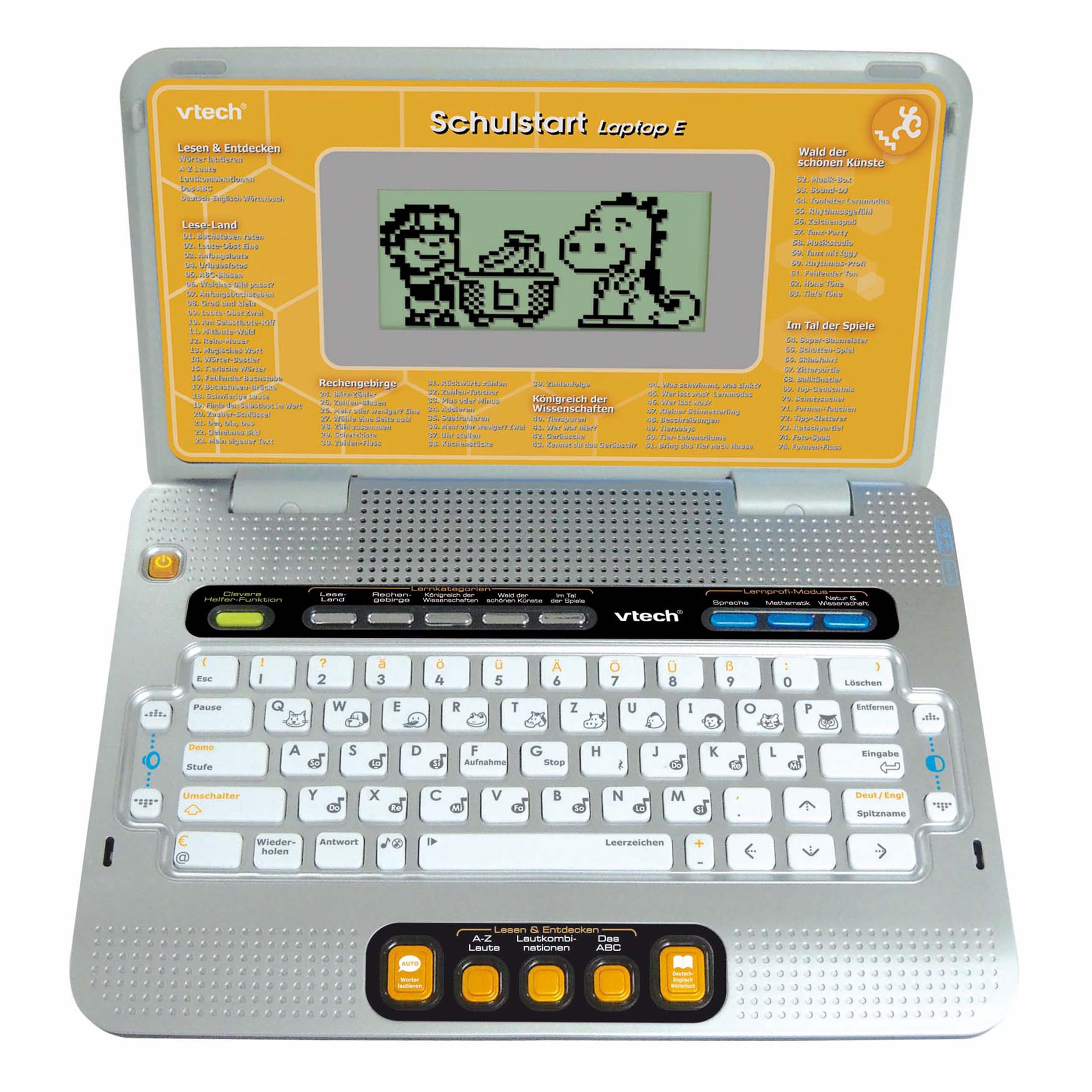 Schulstart Laptop mit Tragetasche - Zweisprachig Deutsch Englisch