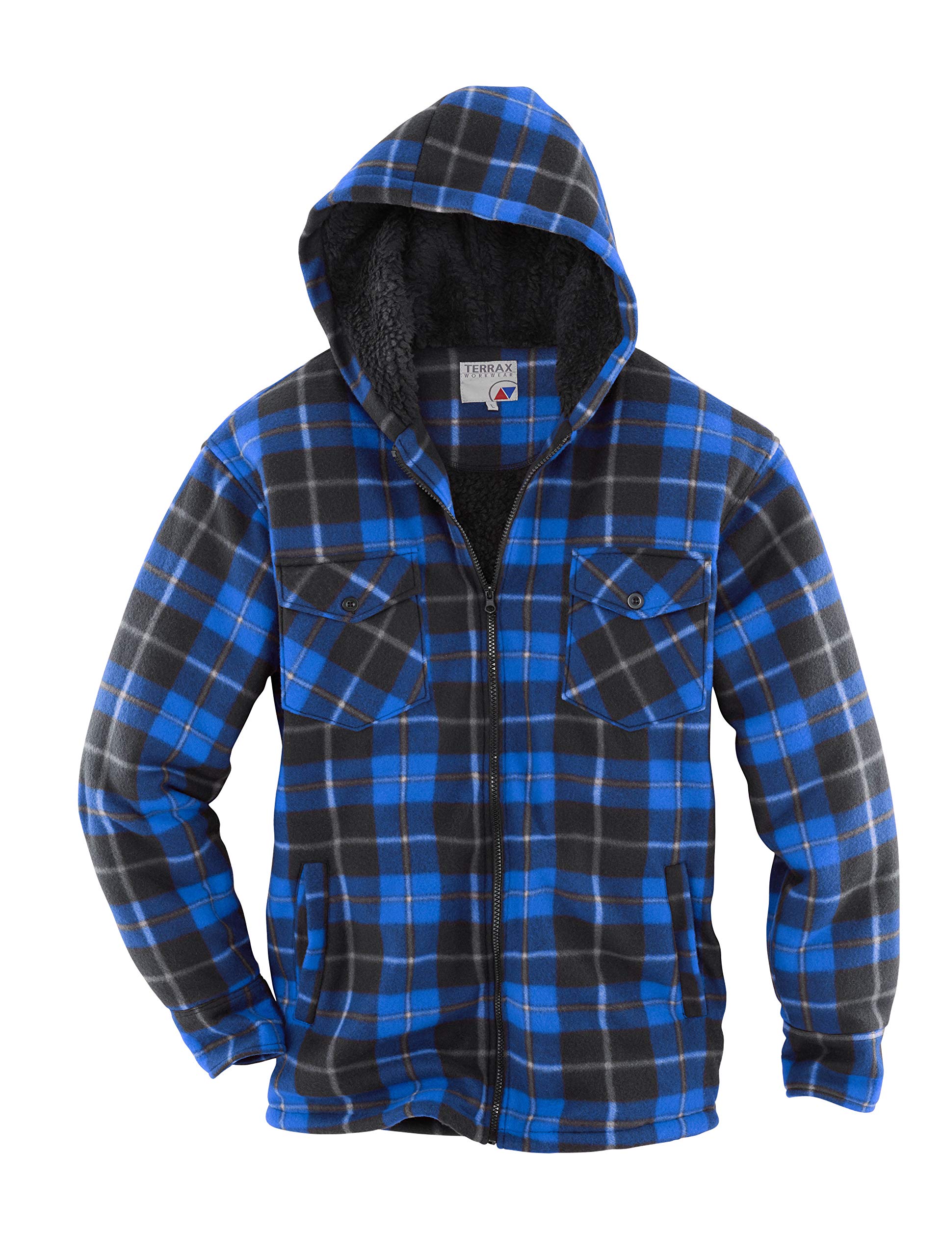 Terrax Workware - Camisa térmica Negro y Azul L