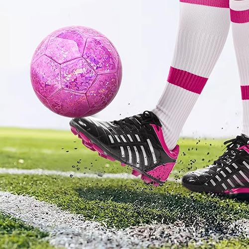 Miniatura 2 de Soccer Balls Size 5, Official Match Weight Long-Lasting Construction, Outdoor Soccer Balls for Boys Girls Youth Skills Practicing Christmas Birthday