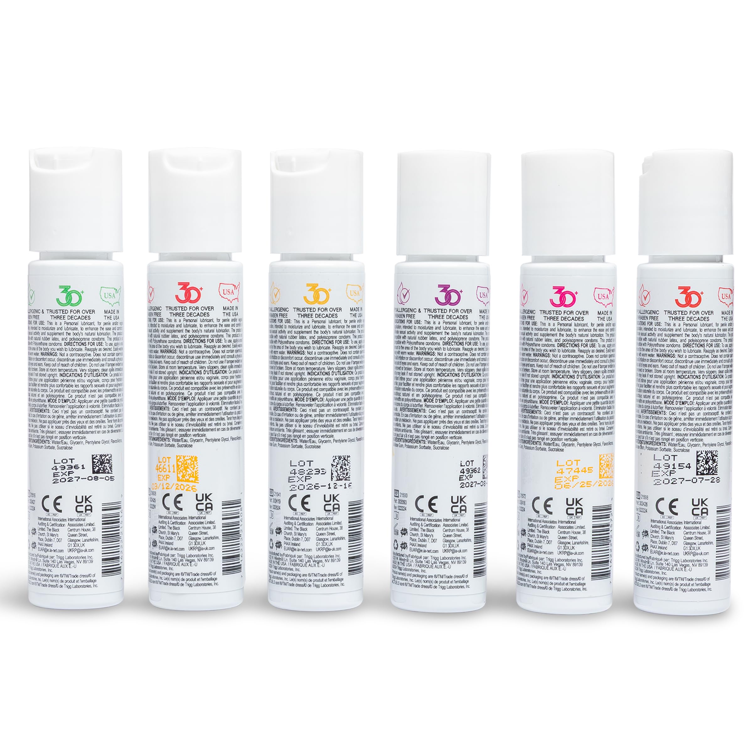 Wet Frosted Cupcake Premium Flavored Edible Lube for Men, Women and Couples | Long-Lasting, Condom Safe, Sugar Free, 3 fl oz: 6 Flavor Sampler Pack 1 Fl Oz (Pack of 1)