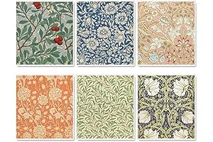 Whaline William Morris Swedish Dishcloths: Colorful Floral Kitchen Towels for Everyday Use