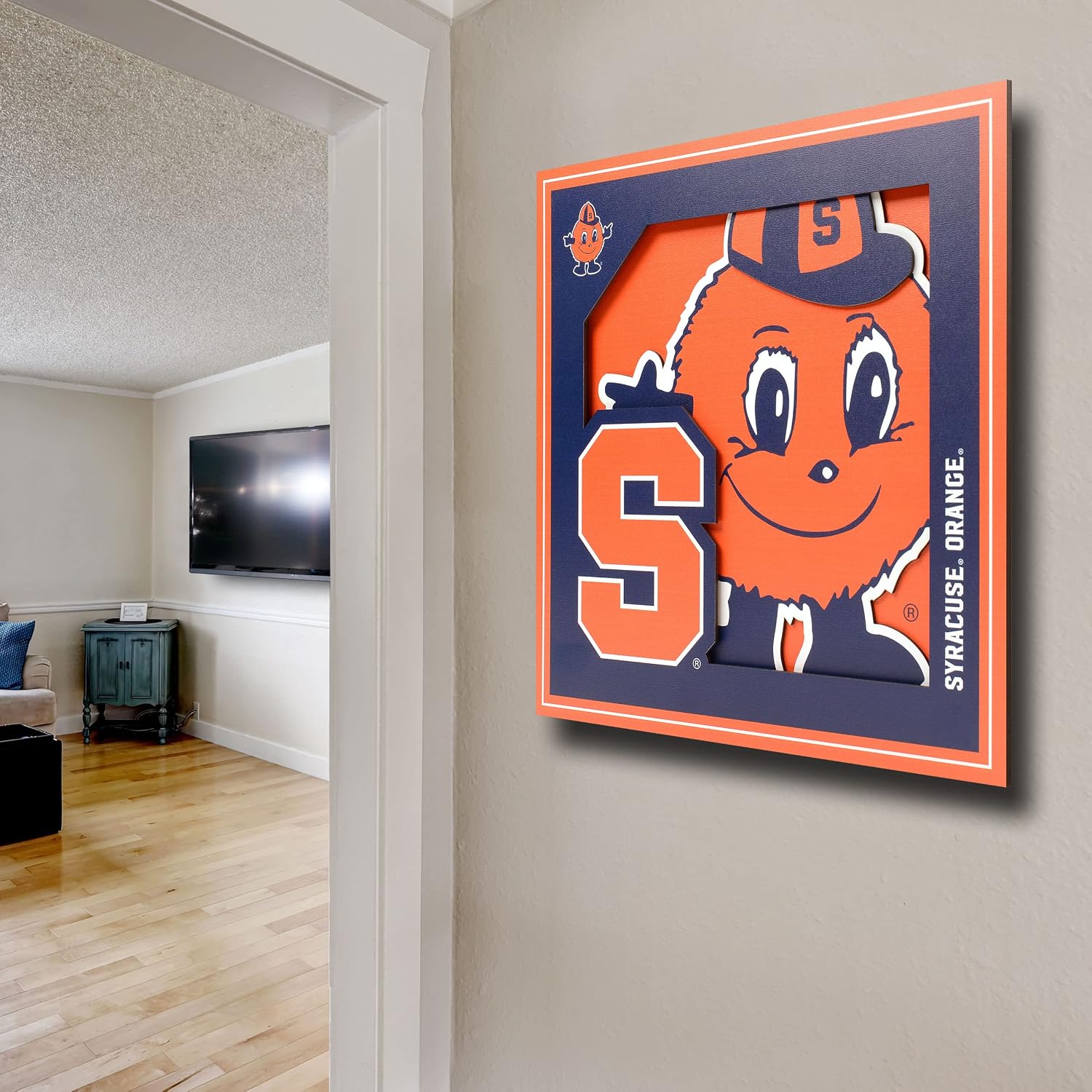 YouTheFan NCAA Syracuse Orange 3D Logo Series Wall Art - 12x12