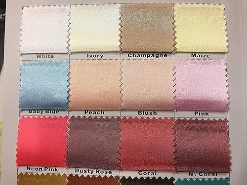 Miniatura 4 de New Star Fabrics Tela de satén de peso medio, 60 pulgadas de ancho, perfecta para vestidos de novia, disfraces y decoraciones elegantes, encanto