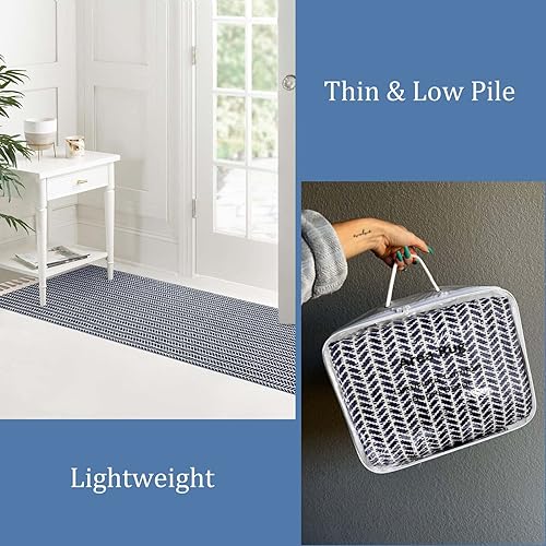 Miniatura 6 de Lahome Alfombras de baño bohemias, alfombra pequeña de 2 x 3 pies, alfombra ligera para entrada, alfombra de algodón tejida con borlas, alfombra de