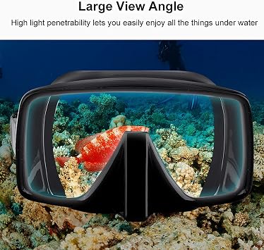 Snorkeling Gear, Diving Mirror Full Silicone Deep Diving Mirror Snorkeling Plastic Packaging One Piece Salvage Diving Mask,