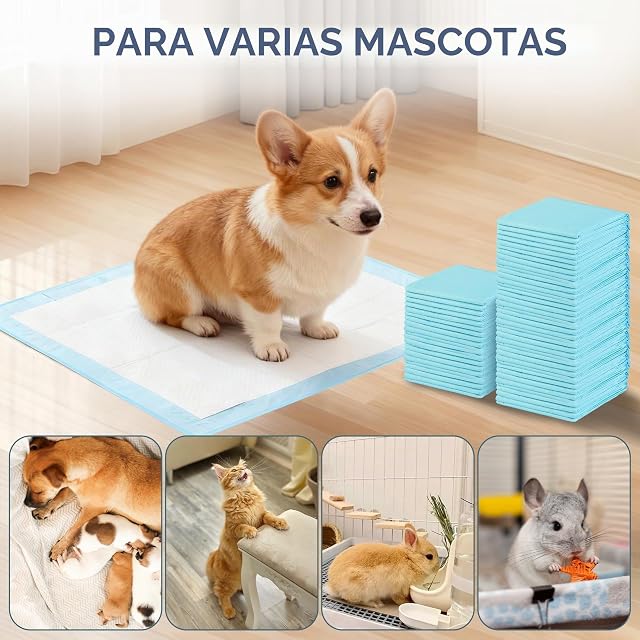 Foto 6 de 7 de Chumix 100 Unidades Empapadores Perros 33X45cm, Almohadillas Perro para Puppy Pads en Casa