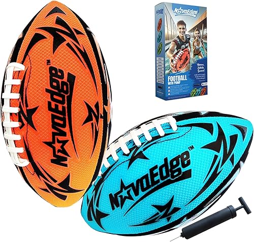 Vista 10 de Hydro Water Football - 9.25-Inch Mesh Outer with Rubber Bladder for All Ages - Pool, Lake, Beach Play Textured Grip with Real Laces Includes