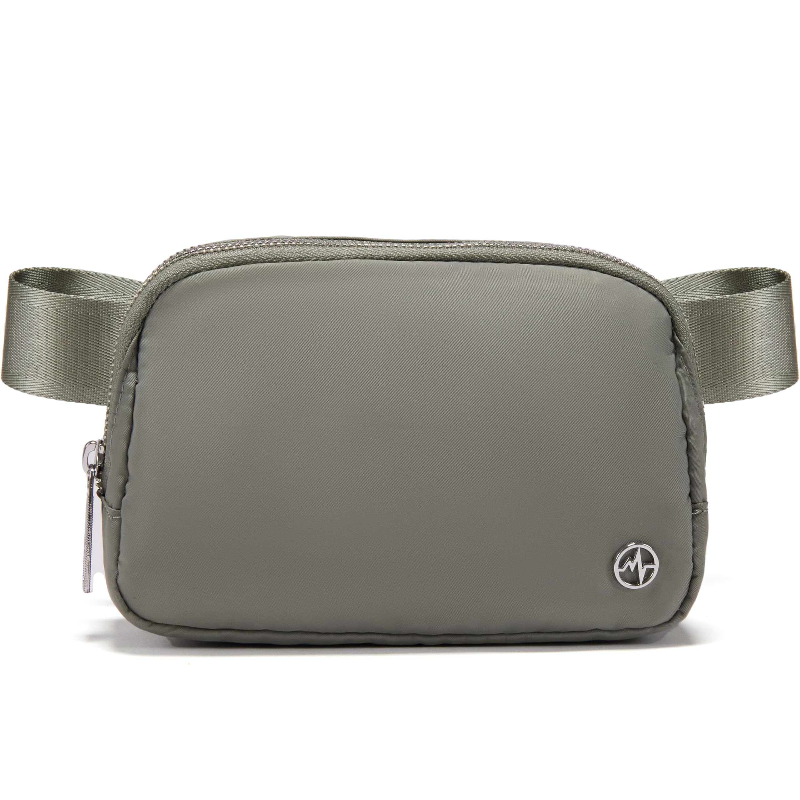 PanderBelt Bag for Women, Fashion Waist Packs, Crossbody Bags, Belt Bag with Adjustable Strap, Grey Sage, 7.5" X 2" X 5" (19cm X 5.5cm X 13cm), 1L