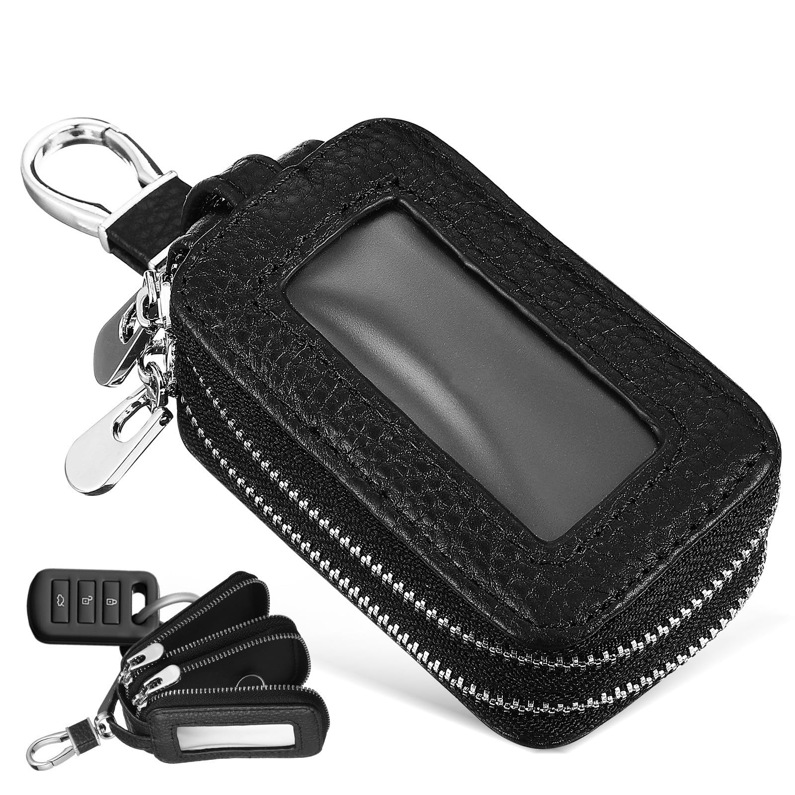 Estuche para llaves de coche contra arañazos con doble compartimento 8