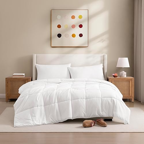 Miniatura 2 de UGG Edredón tamaño matrimonialqueen, relleno de edredón fresco, ligero, alternativo, hipoalergénico, lavable, acolchado con pestañas en las esquinas