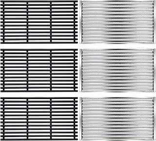 Hiorucet Emitter & Grill Grate Replacement for Charbroil Commercial TRU-Infrared 4 Burner 463242715 463242716 463276016 463257520, for Charbroil Signature 463255020 463276016 G533-2200-W1 G541-0016-W2