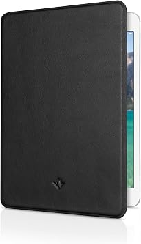Twelve South SurfacePad for iPad mini 5" | Ultra-Slim Luxury napa Leather Cover + Display Stand with Sleep/Wake Black