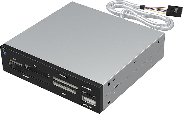 Sabrent 75-in-1 Multi Flash Media Card Reader/writer(With power cord) (CRW-UINB)
