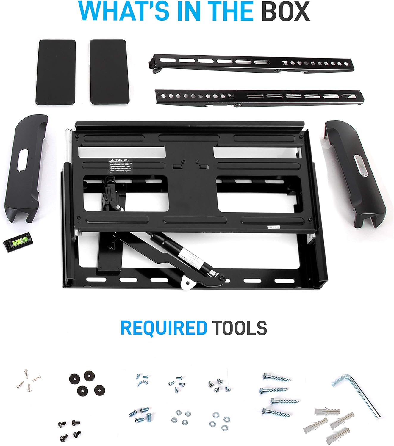 Pyle Universal Fixed TV Wall Mount - Slim Quick Install VESA Mounting Bracket for TV Monitor, Mounts 32 to 47 Inch HDTV, LED, LCD, Plasma, Flat, Ultra Wide Smart Television Up to 55 LB - PSW681MF1