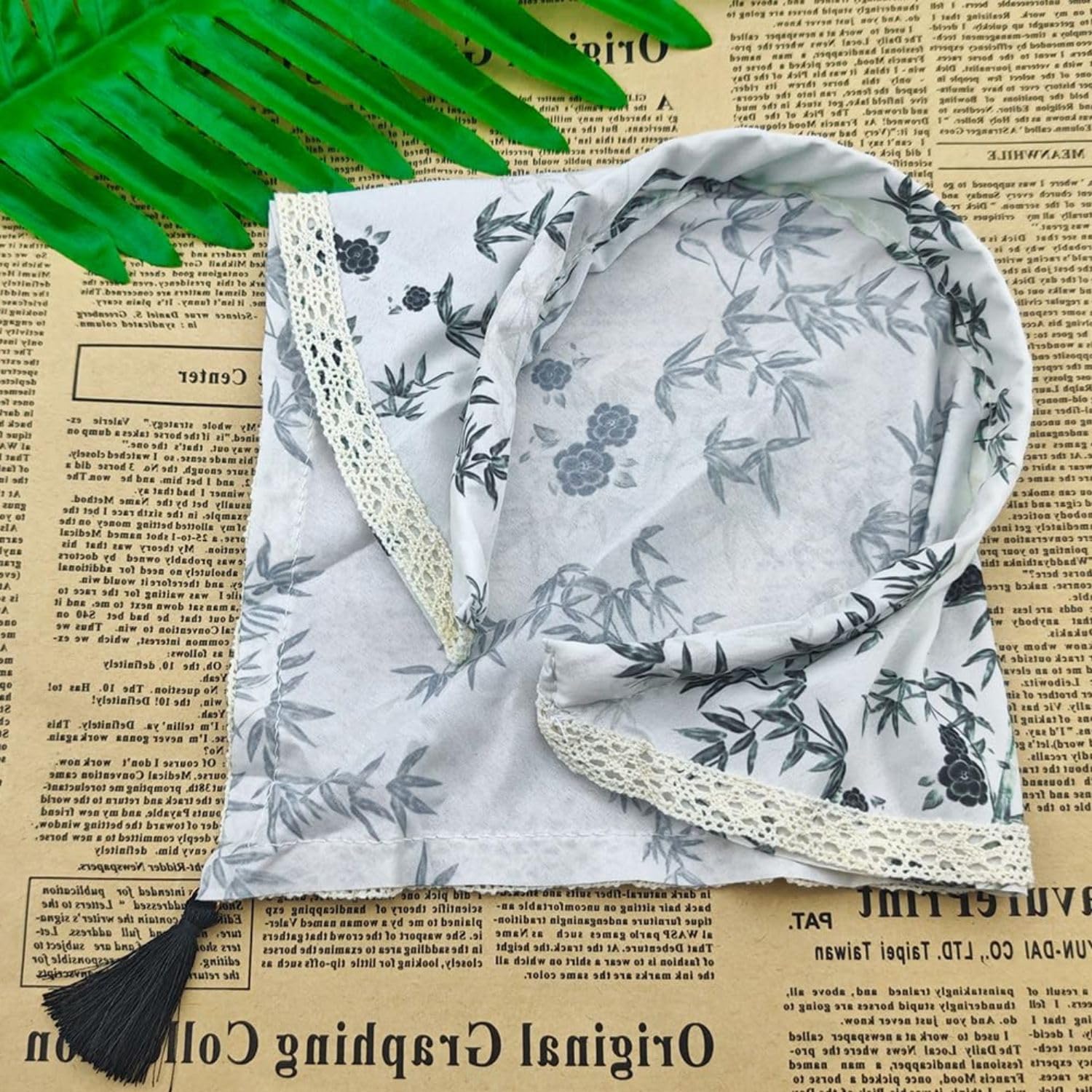 BendJoy® 2-Pack Ethnic Tassel Bandanas Headband Head Scarf for Women, Soft Comfortable Hair Scarves | Chinese Style | Adjustable | Boho Accessory | Hair Band Scarf 3