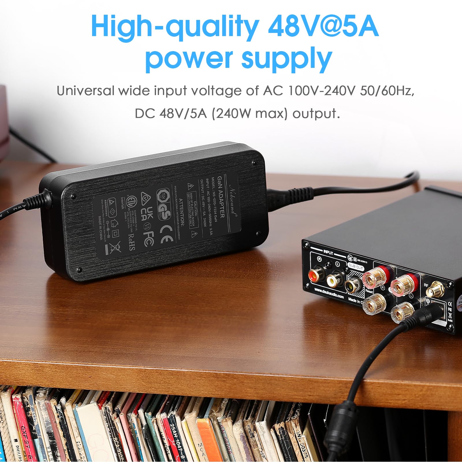 Amazon.co.jp: Nobsound 48V5A GaN電源:ホームアンプ&オーディオマニア