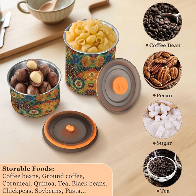 Contenedor de Almacenamiento de Acero Inoxidable con Tapa Hermética 500ml miniatura 6