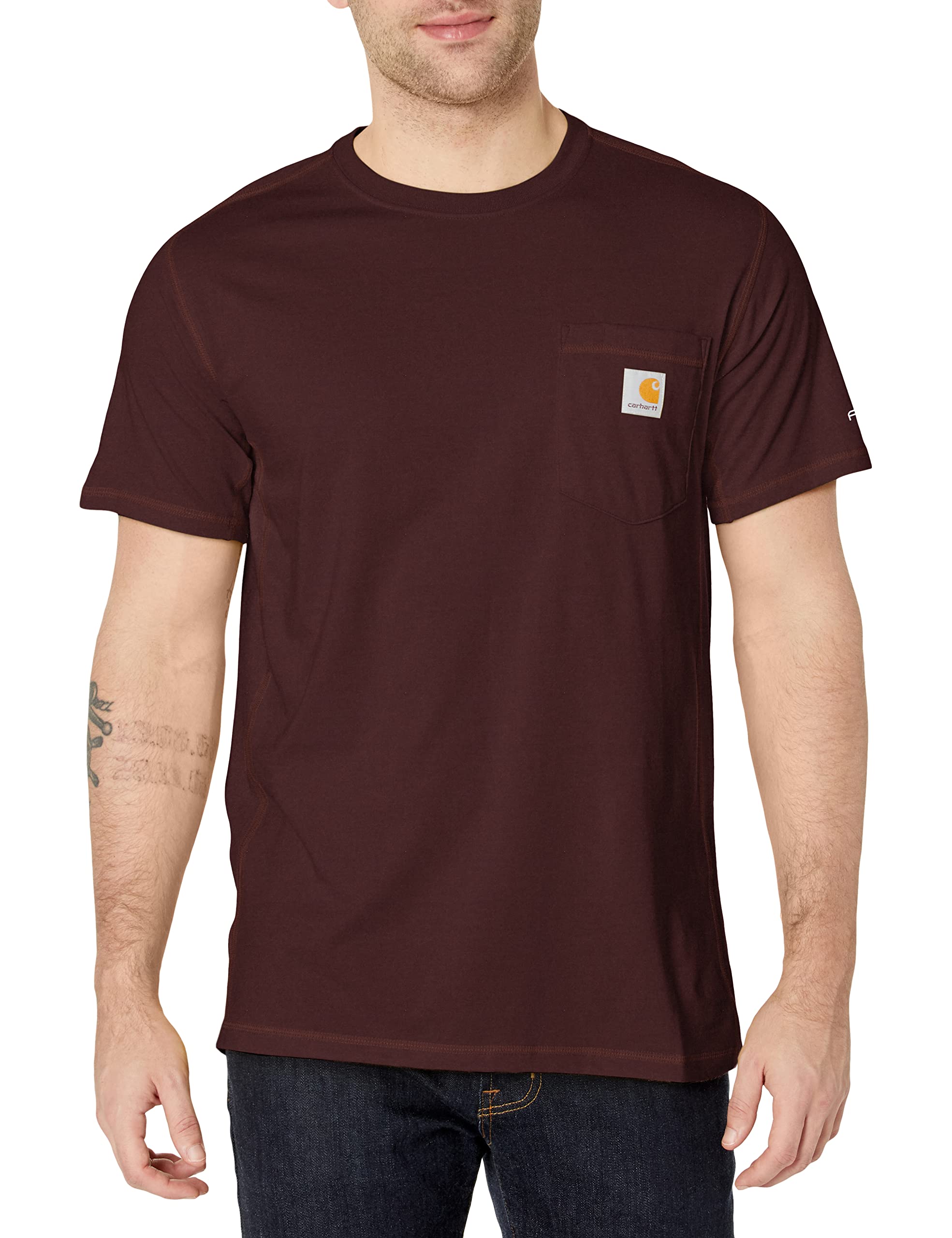 Carhartt Mens Loose Fit Heavyweight Short-Sleeve Pocket T-Shirt (Also Available in Big & Tall) CloseoutWork Utility T-Shirt — view 31