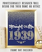 Vista 2 de Straight Outta 1939-11x14 Unframed Art Print - Great Gift and Birthday Party Decoration