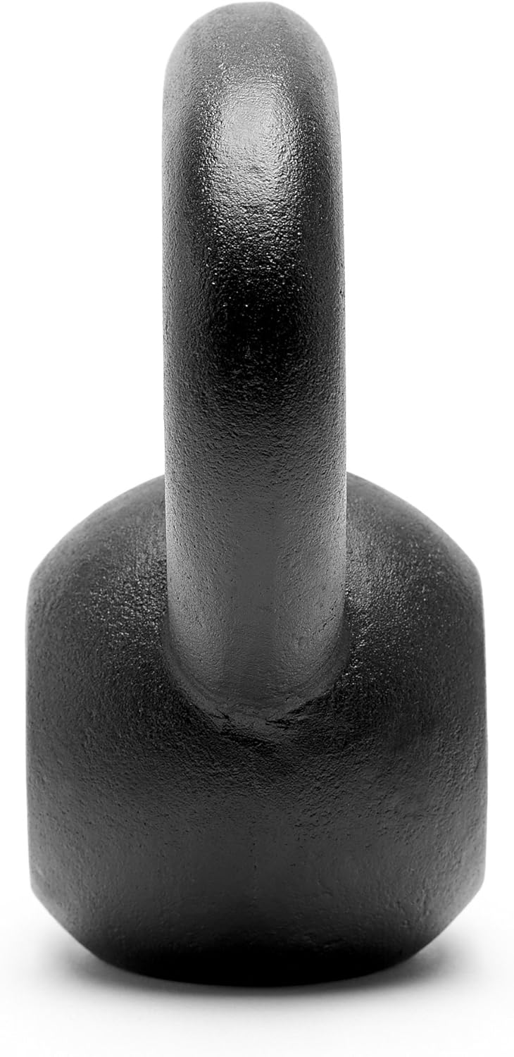 Premium Powder Coated Solid Cast Iron Kettlebell Weights 5lb to 45lb