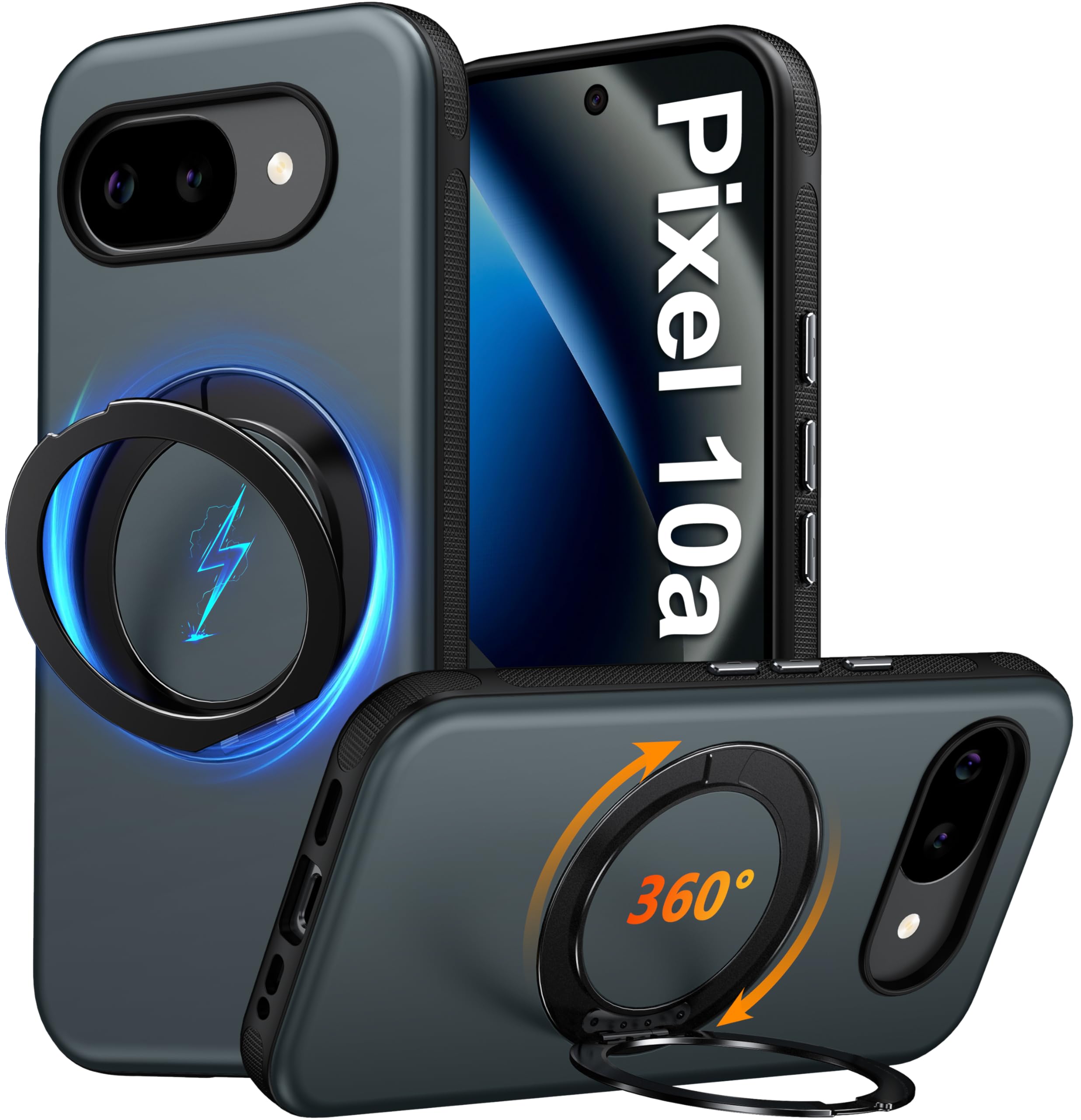 Amazon.com: Oterkin for Google Pixel 10a Case with 360°Spin