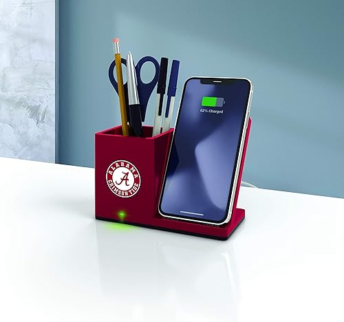 Miniatura 122 de SOAR NCAA - Soporte de carga inalámbrico unisex para teléfono celular y organizador de escritorio