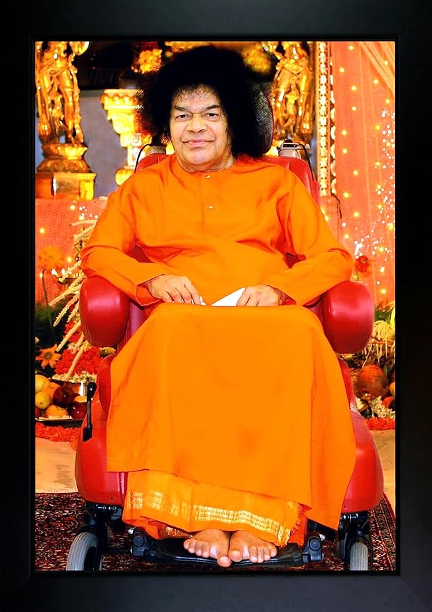 FRAME WALA Satya Baba Photo Frame Puttaparthi Sathya Sai Baba Wall
