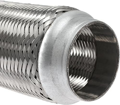 Miniatura 7 de Tubo flexible de escape con doble trenza para automóviles y camiones Sistema de escape (2.5 x 8 x 8 pulgadas)