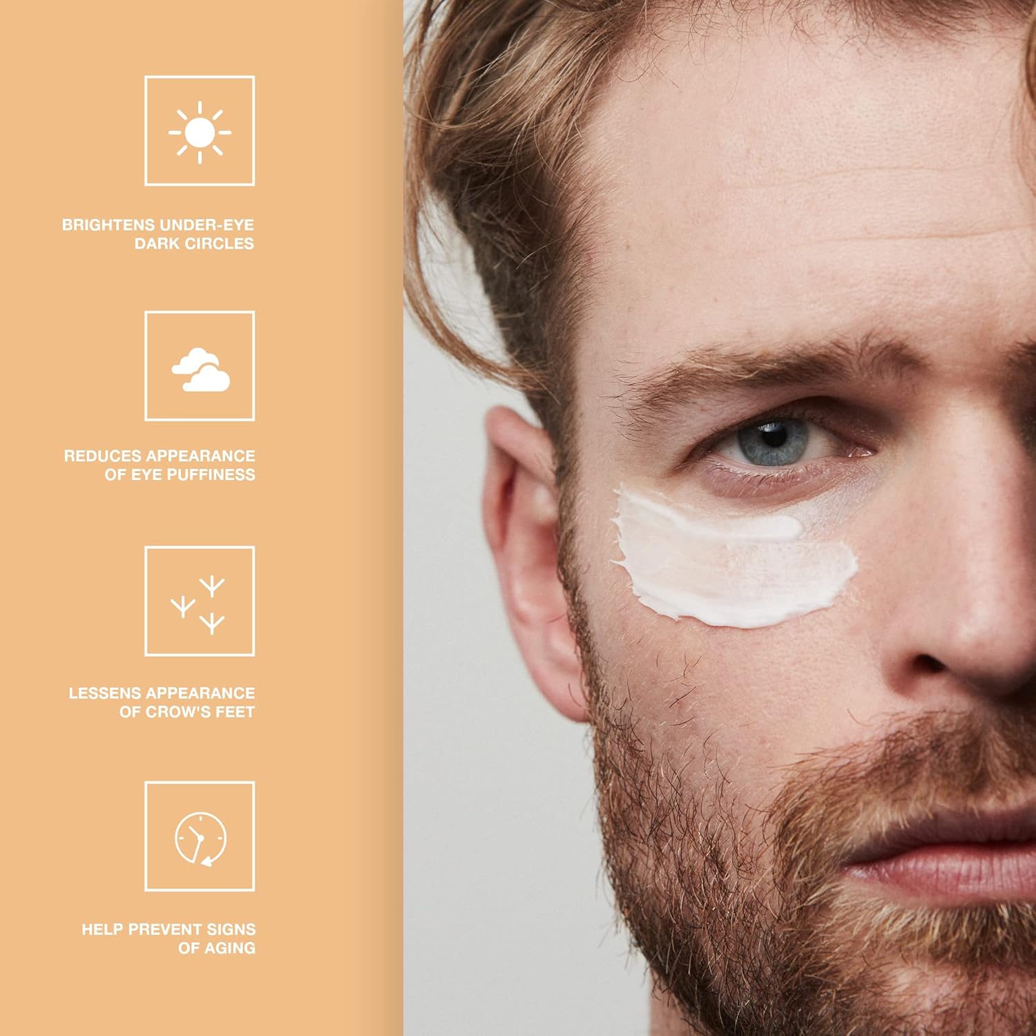 CRVFT Men's Under Eye Cream .25oz [AM/PM] | Brighten Dark Circles & Reduce the Appearance of Puffy Eyes | All Skin Types | Invigorated w/Caffine | Made in USA | Paraben & Sulfate Free Peppermint Scent : Beauty & Personal Care