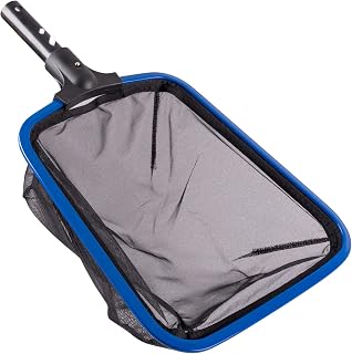 POOLAZA Ultra Fine Mesh Pool Skimmer Net with Aluminum Frame, Aluminum Pool Net for Cleaning Efficiently, Durable Pool Skimmer Net Fine Mesh Ideal for Fine Debris Removal, Fine Mesh Pool Net Skimmer