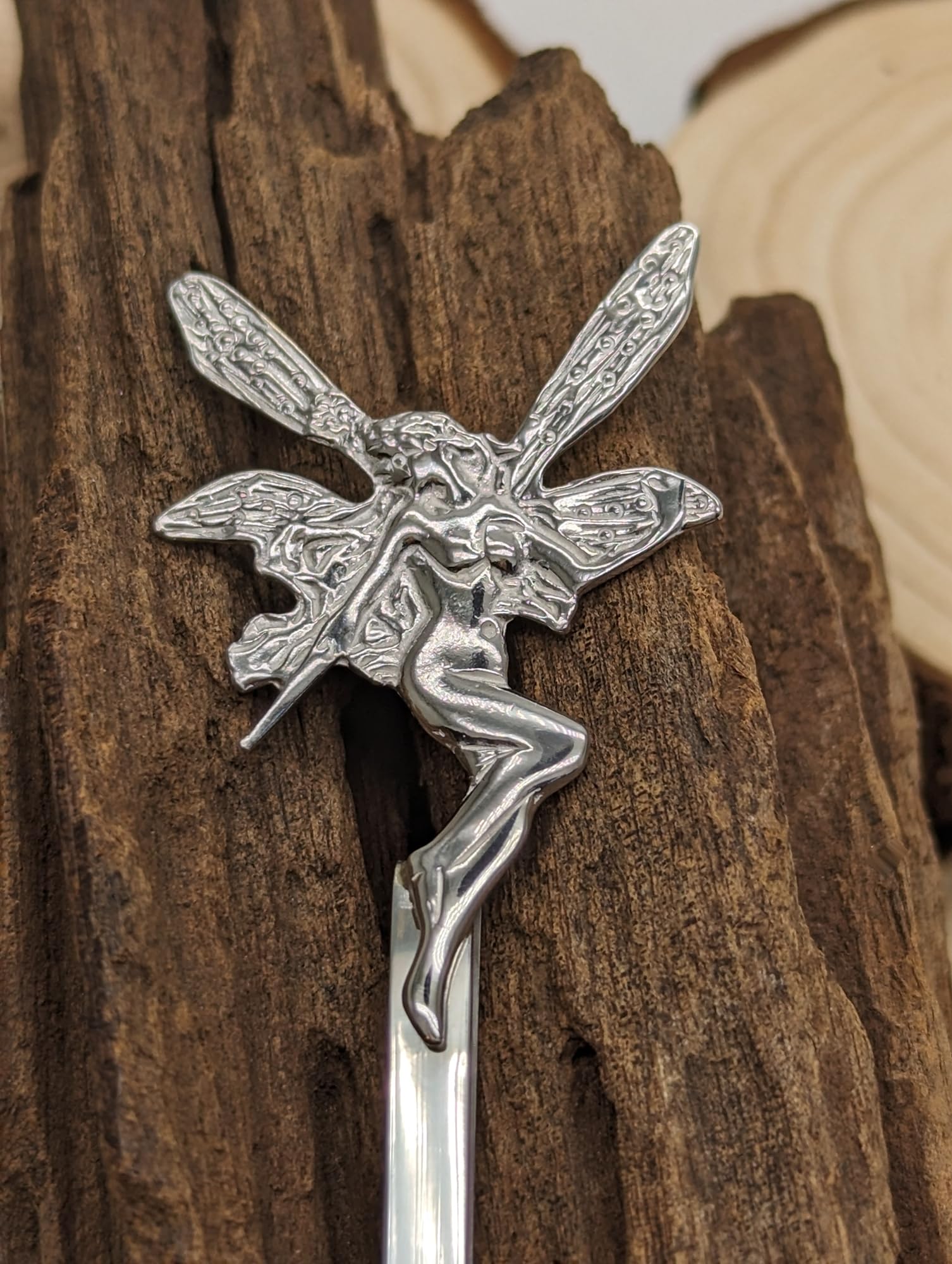 Fairy Silver Bookmark for Women Men Book Lover Reader Classmate Teacher Colleague Librarian, Solid 925 Sterling Silver - Image 3