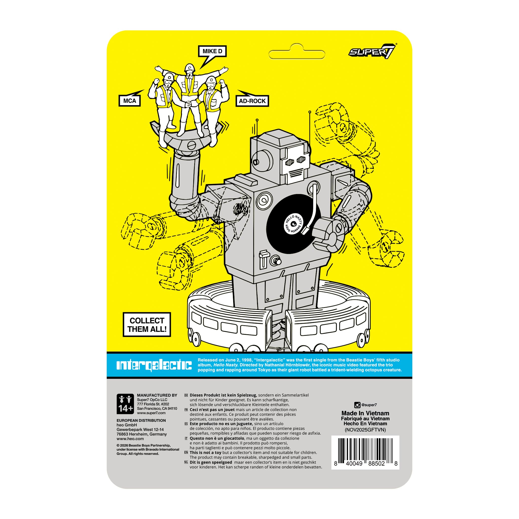 Amazon.com: Super7 Reaction Figure Beastie Boys Mike D
