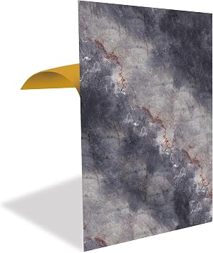 Tink Kendinden Yap kanl  Pvc Panel, Yap kanl  Yer Zemin Kaplama, Duvar Kaplama, Fayans  kartmas  K rm z   izgi Desenli 41x62 Cm 4 Adet / 1 m