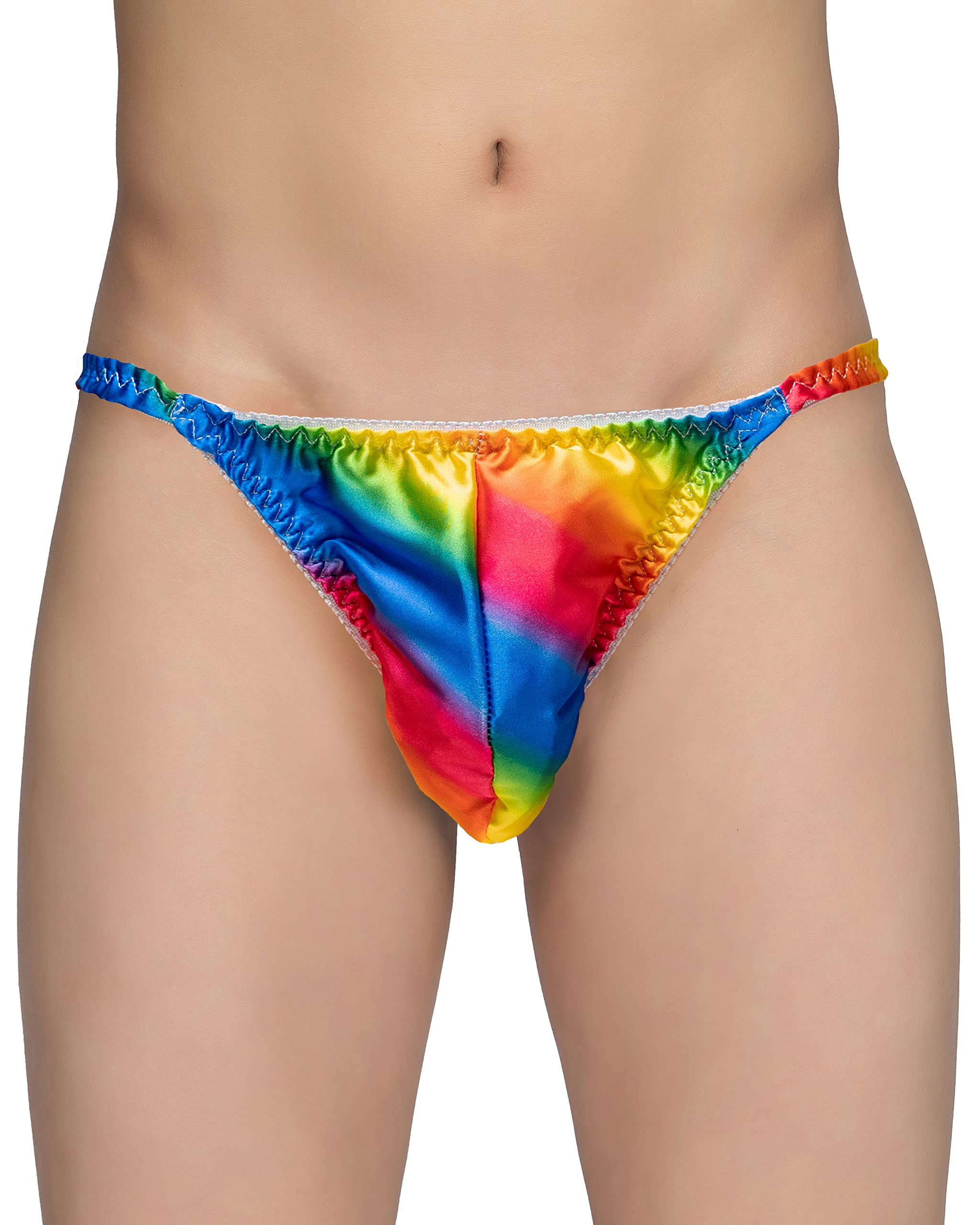 SatiniMen's Underwear Satin Tanga Bikini Briefs Panties